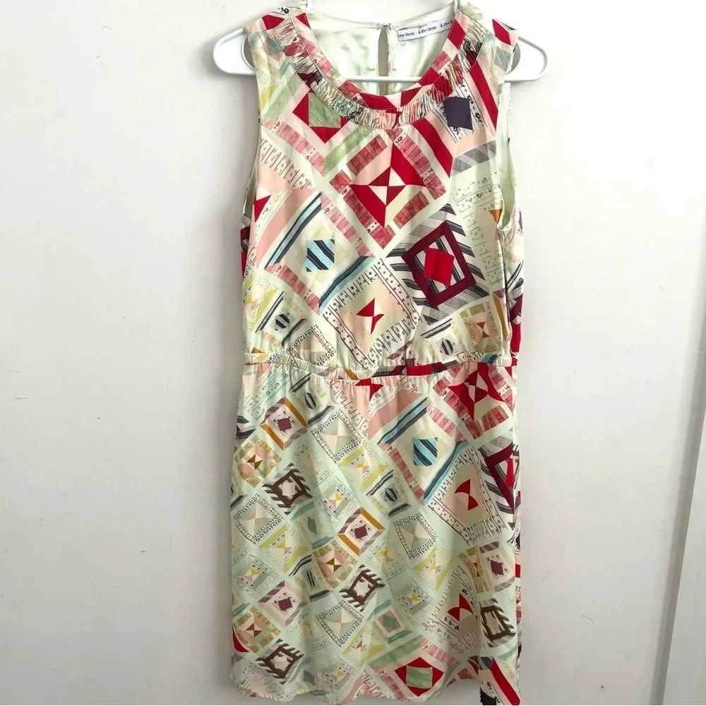 & Other Stories Dress Boho Peasant Fairycore Cotton Sleeveless Print Flowy